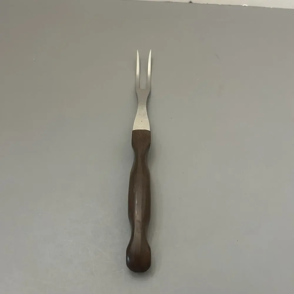 Cutco No. 26 Carving Serving Meat Fork With Brown Handle Made in USA VTG